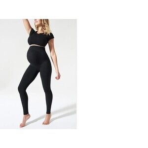 Blanqi Everyday Maternity Belly Support Leggings Black Large
